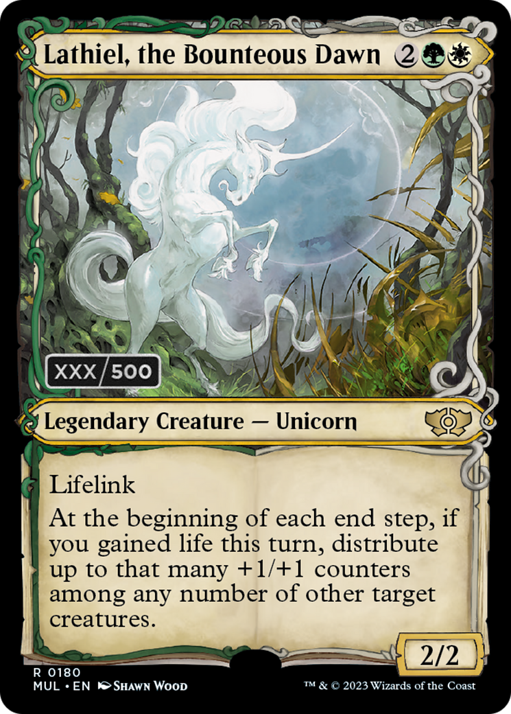 Lathiel, the Bounteous Dawn (Serialized) [Multiverse Legends] MTG Single Magic: The Gathering | Red Claw Gaming