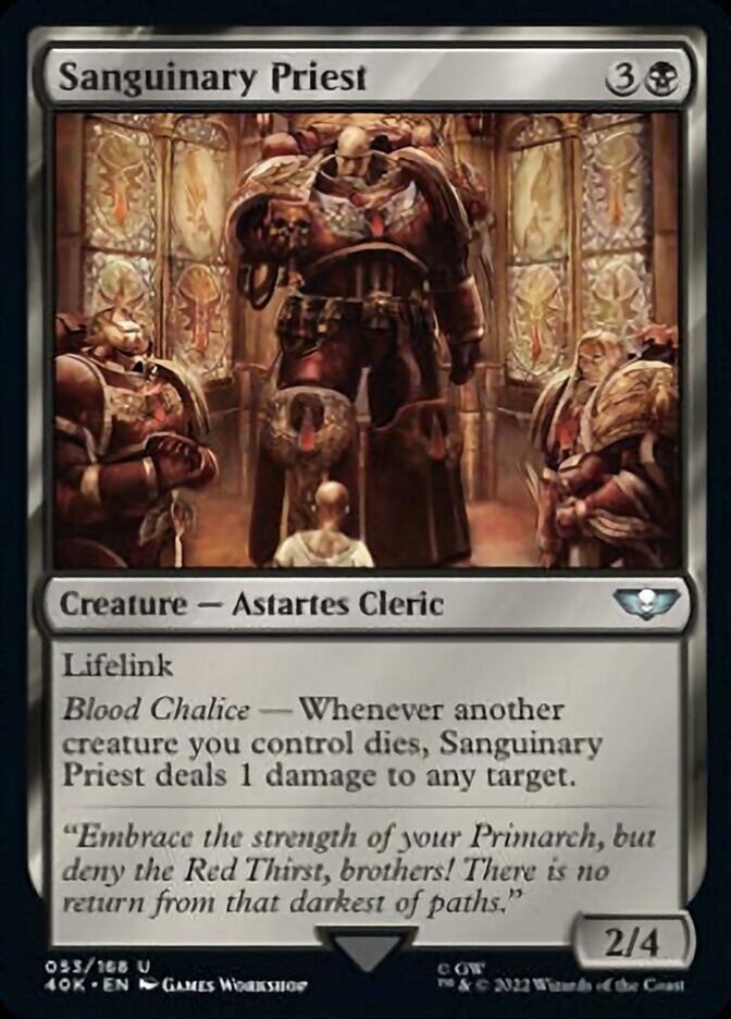 Sanguinary Priest [Warhammer 40,000] MTG Single Magic: The Gathering | Red Claw Gaming