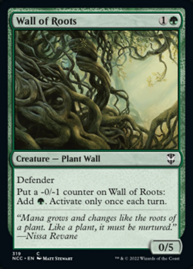 Wall of Roots [Streets of New Capenna Commander] MTG Single Magic: The Gathering | Red Claw Gaming