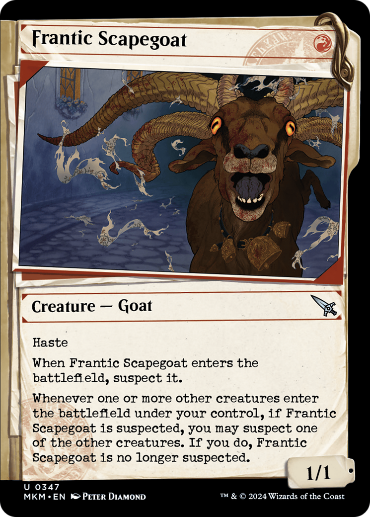 Frantic Scapegoat (Showcase) [Murders at Karlov Manor] MTG Single Magic: The Gathering    | Red Claw Gaming