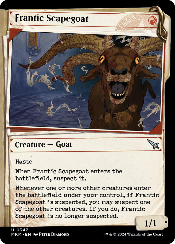 Frantic Scapegoat (Showcase) [Murders at Karlov Manor] MTG Single Magic: The Gathering | Red Claw Gaming