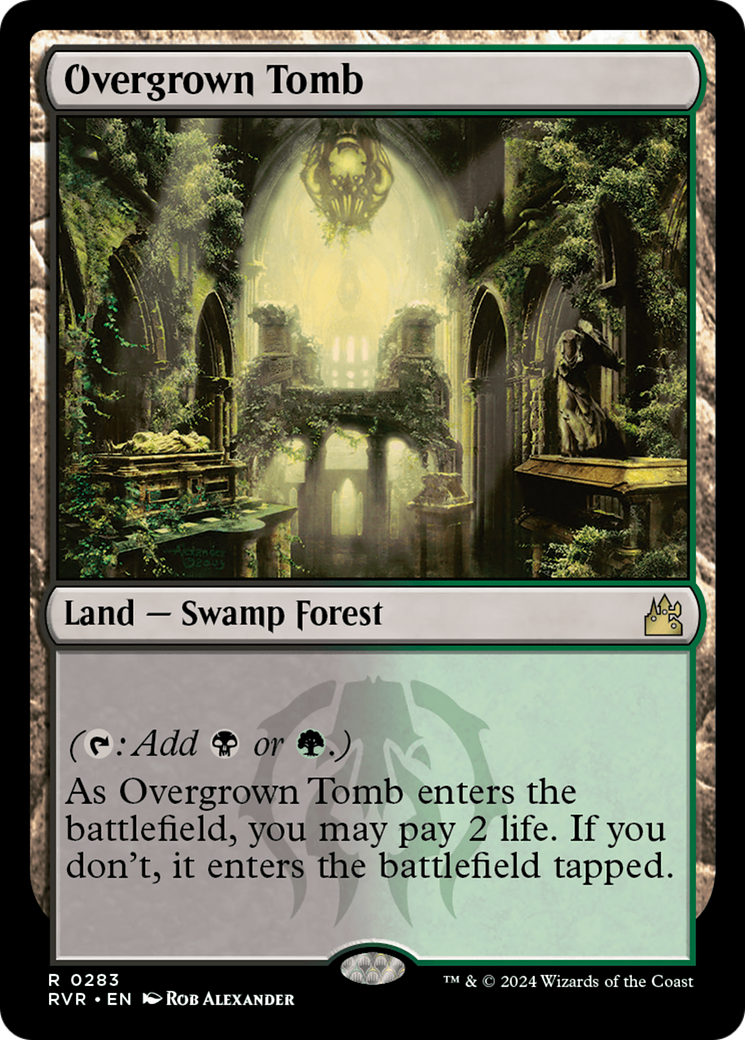 Overgrown Tomb [Ravnica Remastered] MTG Single Magic: The Gathering | Red Claw Gaming