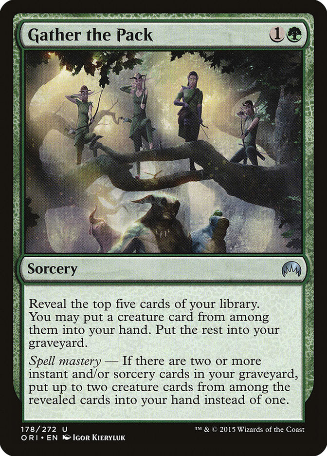 Gather the Pack [Magic Origins] MTG Single Magic: The Gathering | Red Claw Gaming