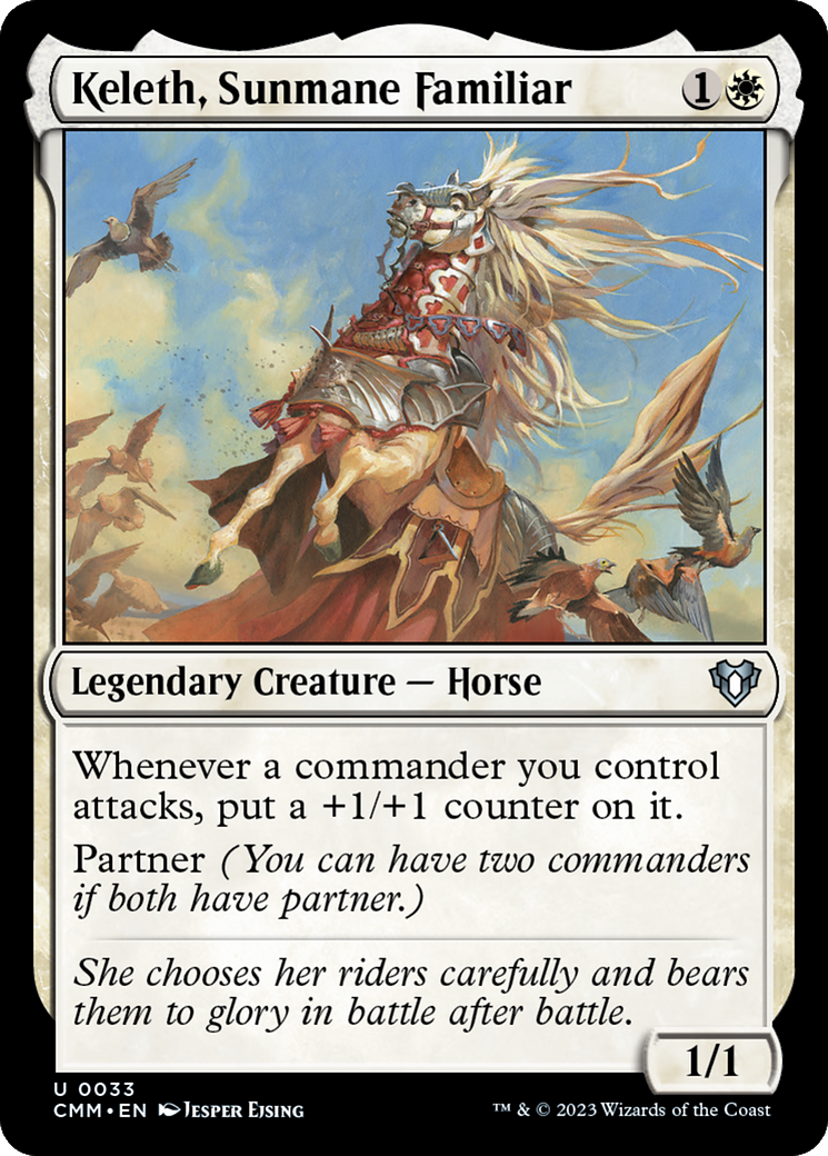Keleth, Sunmane Familiar [Commander Masters] MTG Single Magic: The Gathering | Red Claw Gaming