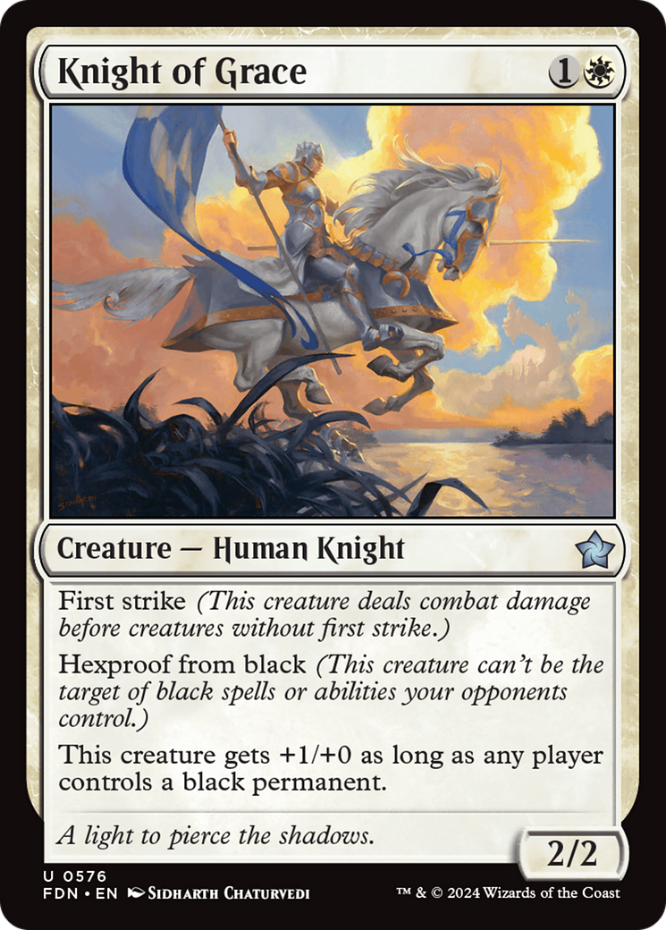 Knight of Grace [Foundations] MTG Single Magic: The Gathering | Red Claw Gaming