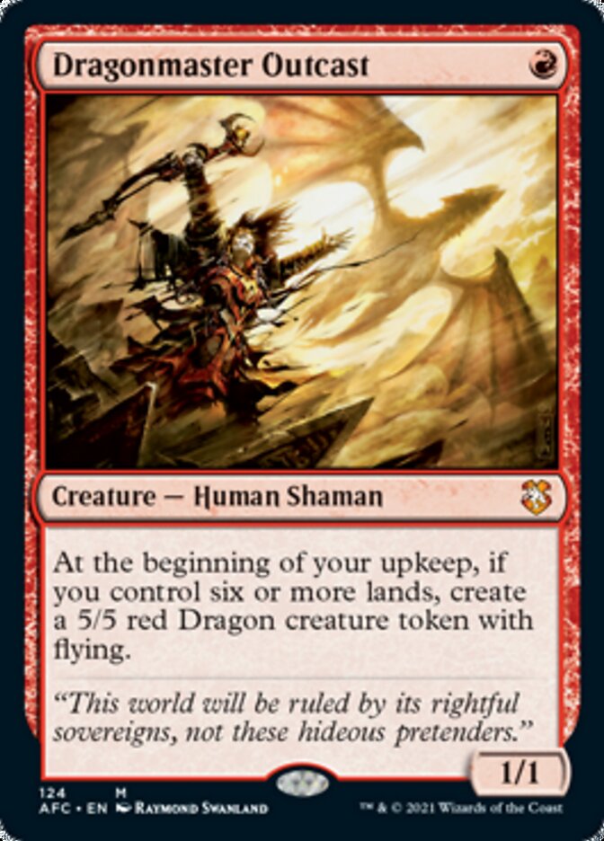 Dragonmaster Outcast [Dungeons & Dragons: Adventures in the Forgotten Realms Commander] MTG Single Magic: The Gathering | Red Claw Gaming