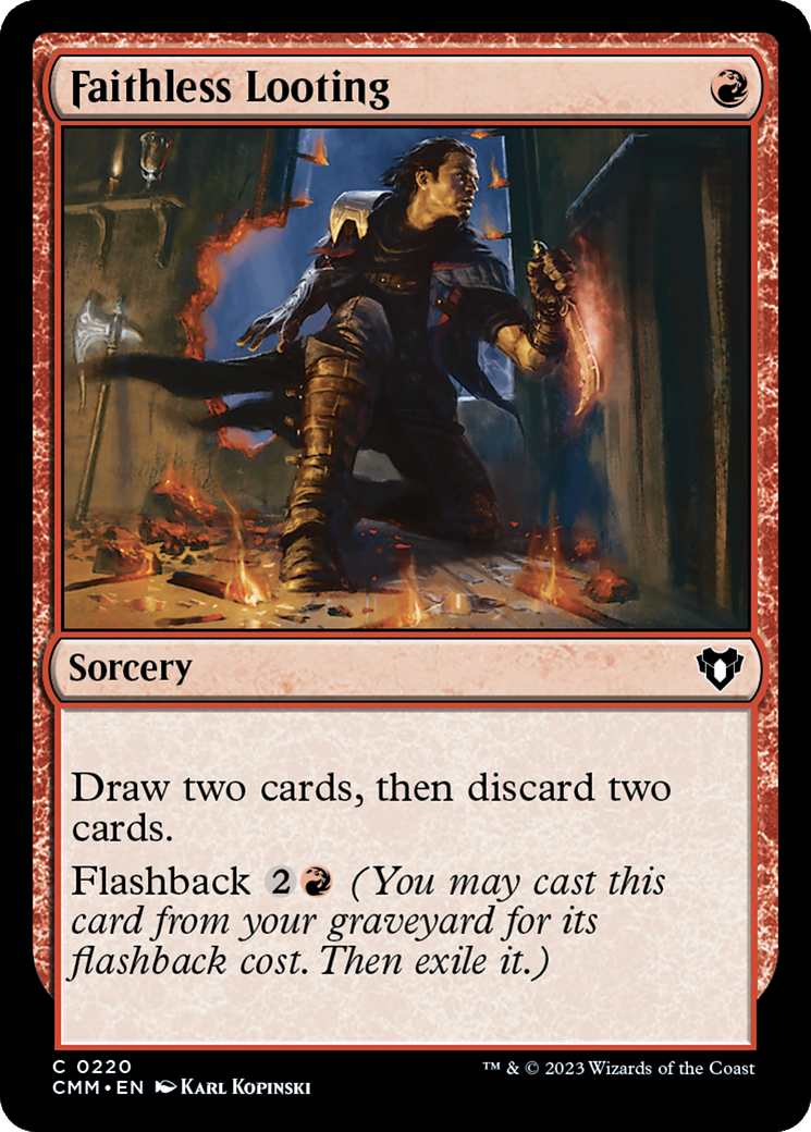 Faithless Looting [Commander Masters] MTG Single Magic: The Gathering | Red Claw Gaming