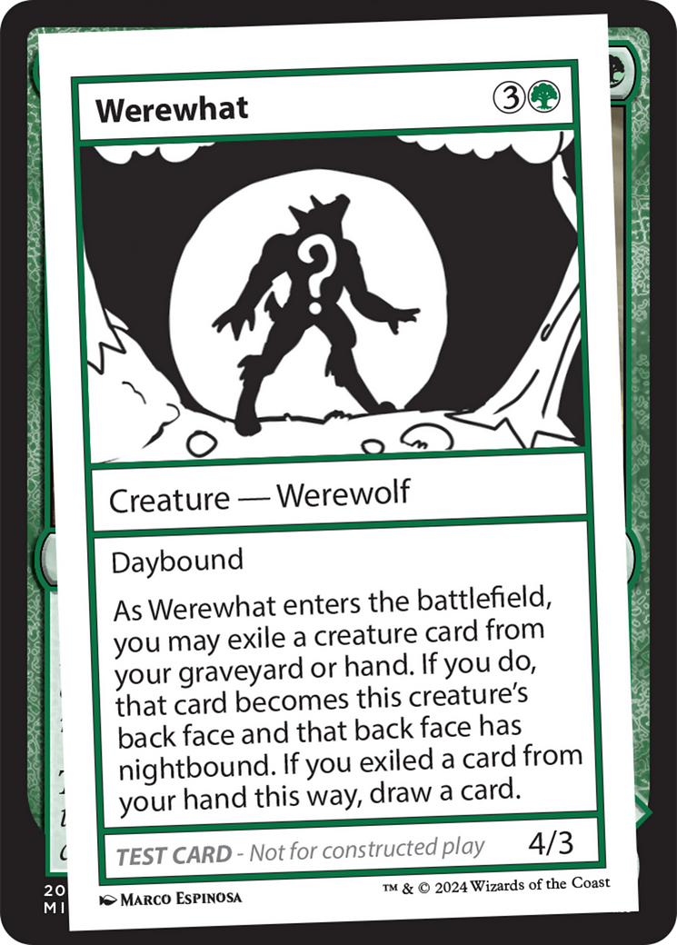 Werewhat [Mystery Booster 2 Playtest Cards] MTG Single Magic: The Gathering | Red Claw Gaming