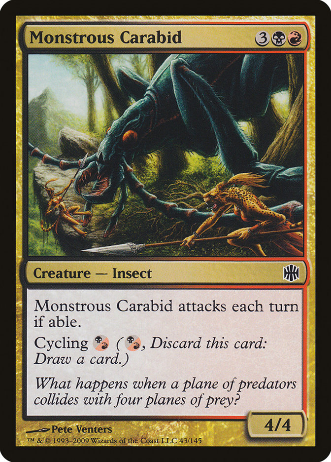 Monstrous Carabid [Alara Reborn] MTG Single Magic: The Gathering | Red Claw Gaming