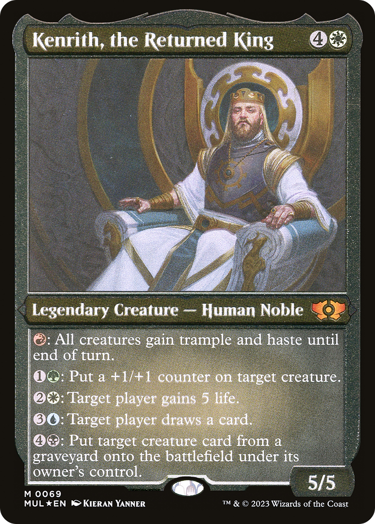 Kenrith, the Returned King (Foil Etched) [Multiverse Legends] MTG Single Magic: The Gathering | Red Claw Gaming