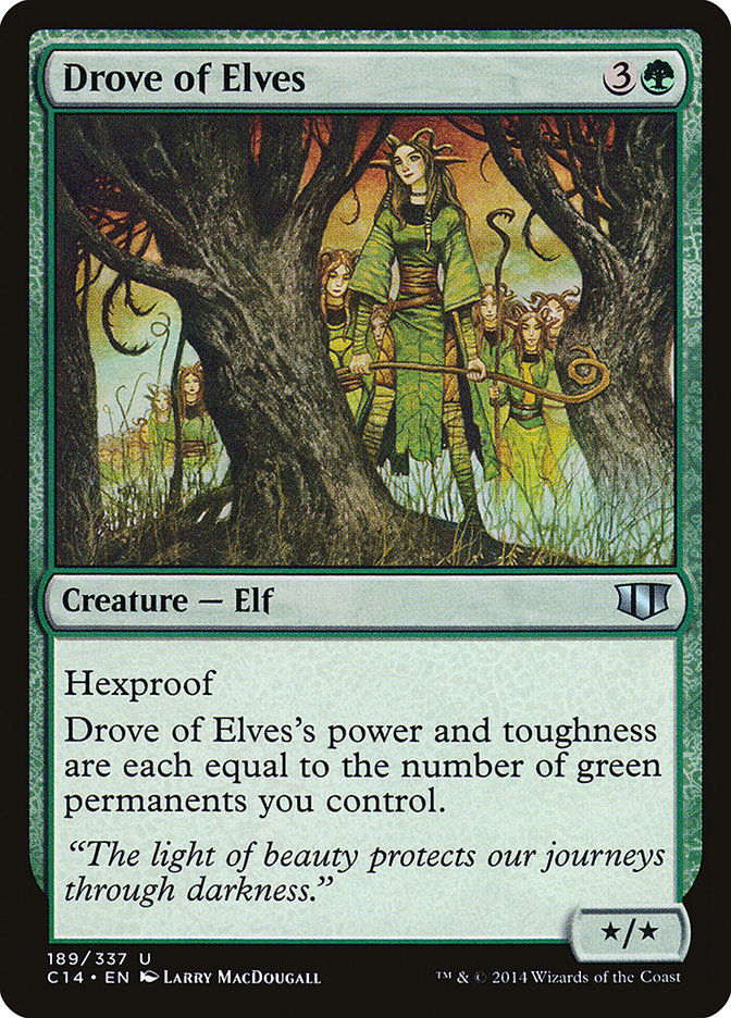 Drove of Elves [Commander 2014] MTG Single Magic: The Gathering | Red Claw Gaming
