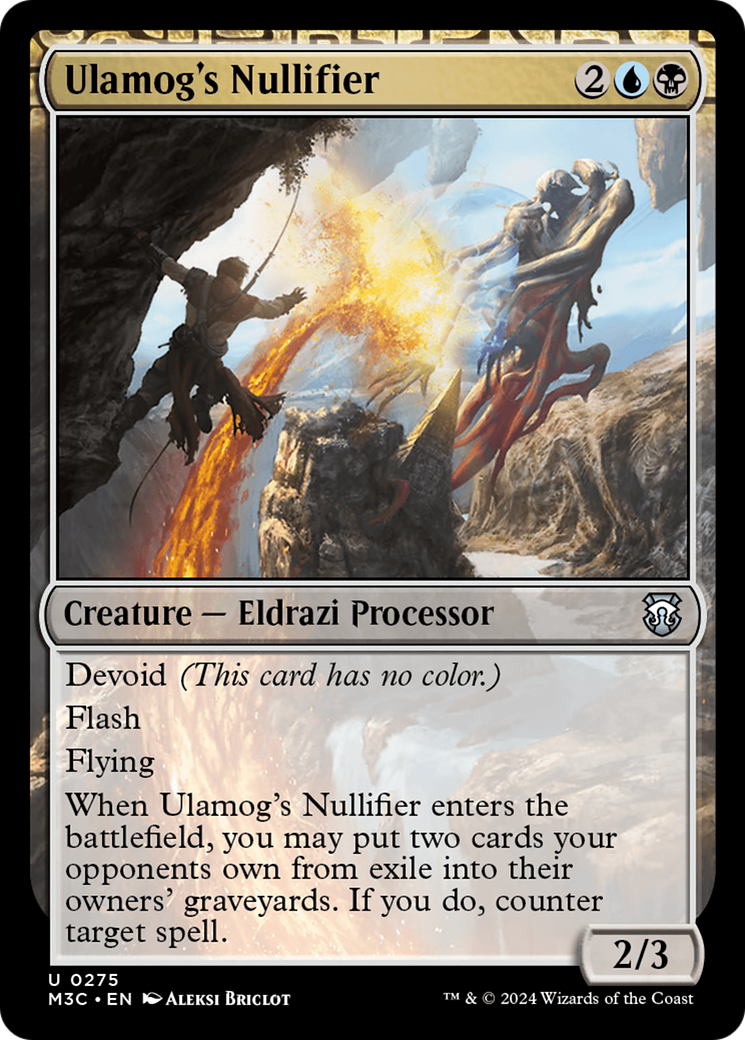 Ulamog's Nullifier (Ripple Foil) [Modern Horizons 3 Commander] MTG Single Magic: The Gathering | Red Claw Gaming