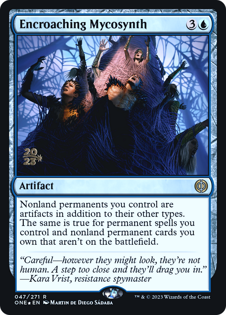 Encroaching Mycosynth [Phyrexia: All Will Be One Prerelease Promos] MTG Single Magic: The Gathering | Red Claw Gaming