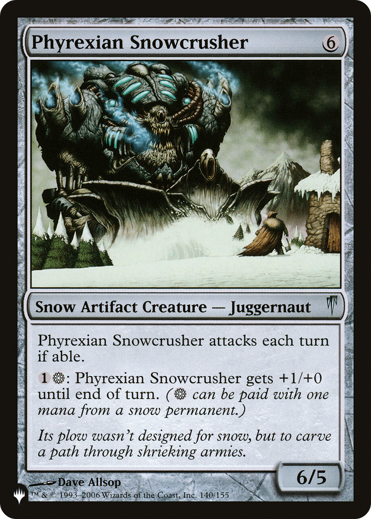 Phyrexian Snowcrusher [The List] MTG Single Magic: The Gathering | Red Claw Gaming