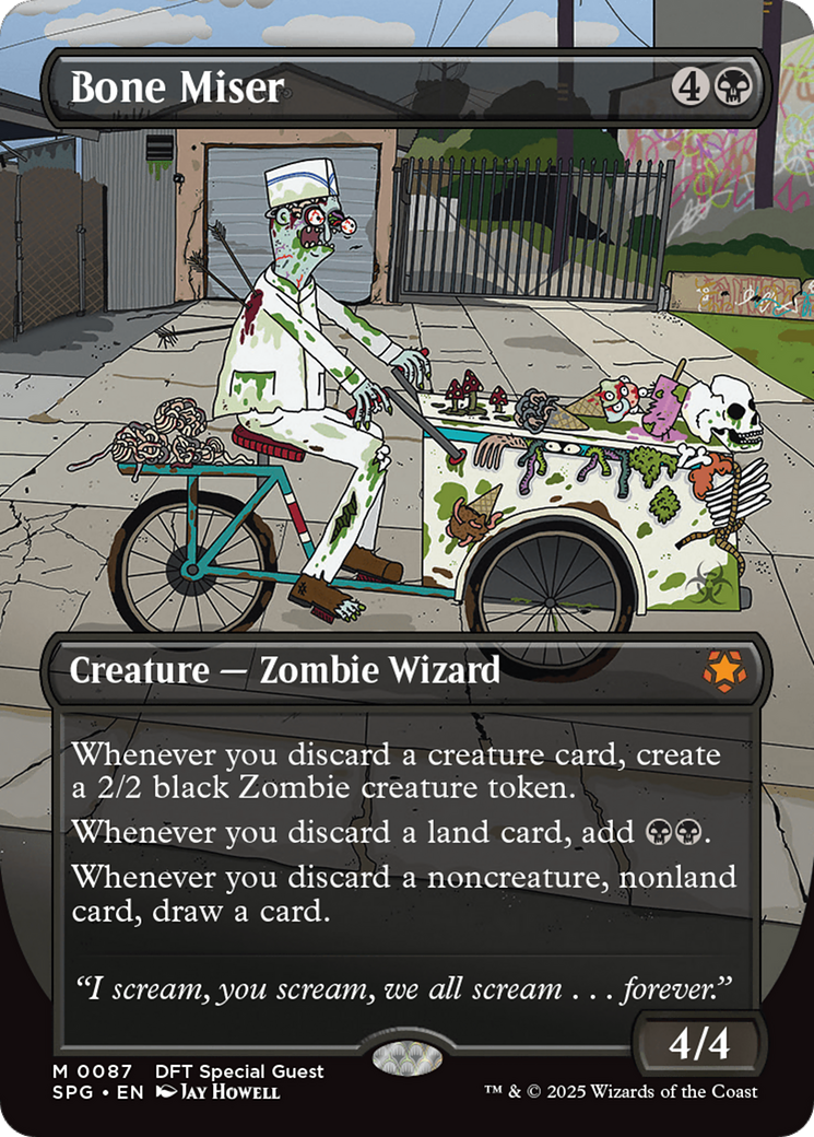 Bone Miser (Borderless) [Aetherdrift Special Guests] MTG Single Magic: The Gathering | Red Claw Gaming