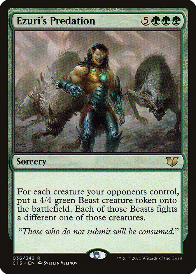 Ezuri's Predation [Commander 2015] MTG Single Magic: The Gathering | Red Claw Gaming