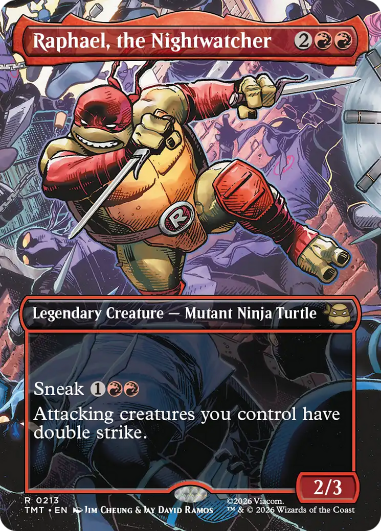 Raphael, the Nightwatcher (Borderless) [Teenage Mutant Ninja Turtles] MTG Single Magic: The Gathering | Red Claw Gaming