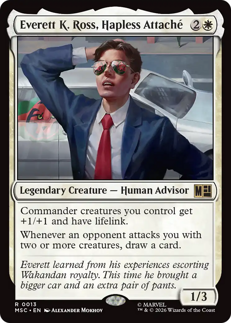 Everett K. Ross, Hapless Attache [Marvel Super Heroes Commander] MTG Single Magic: The Gathering | Red Claw Gaming