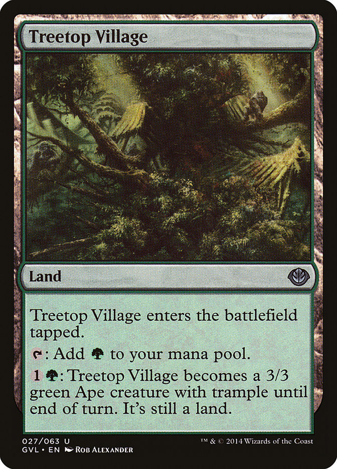 Treetop Village (Garruk vs. Liliana) [Duel Decks Anthology] MTG Single Magic: The Gathering | Red Claw Gaming