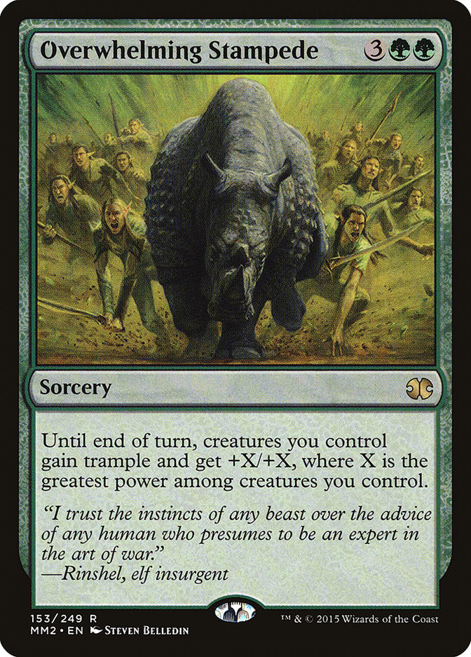 Overwhelming Stampede [Modern Masters 2015] MTG Single Magic: The Gathering | Red Claw Gaming