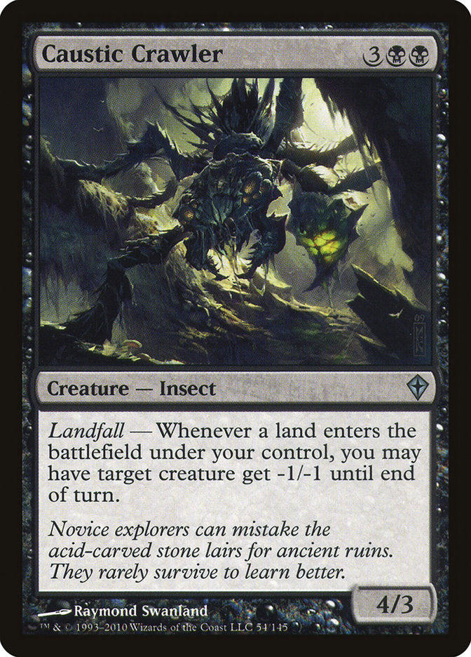 Caustic Crawler [Worldwake] MTG Single Magic: The Gathering | Red Claw Gaming