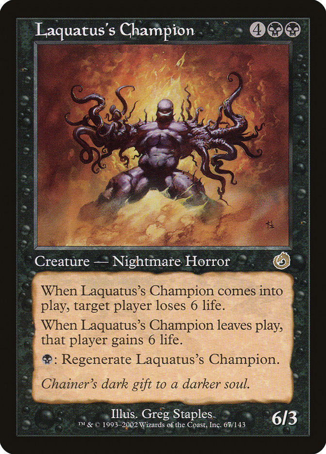 Laquatus's Champion [Torment] MTG Single Magic: The Gathering | Red Claw Gaming