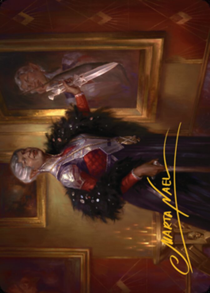 Evelyn, the Covetous Art Card (Gold-Stamped Signature) [Streets of New Capenna Art Series] MTG Single Magic: The Gathering | Red Claw Gaming