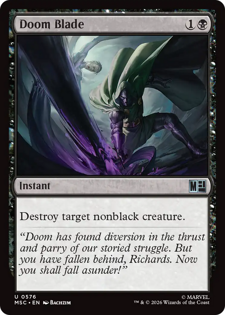 Doom Blade [Marvel Super Heroes Commander] MTG Single Magic: The Gathering | Red Claw Gaming