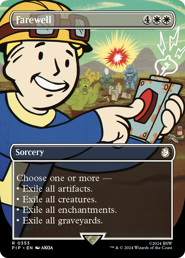 Farewell (Borderless) [Fallout] MTG Single Magic: The Gathering | Red Claw Gaming
