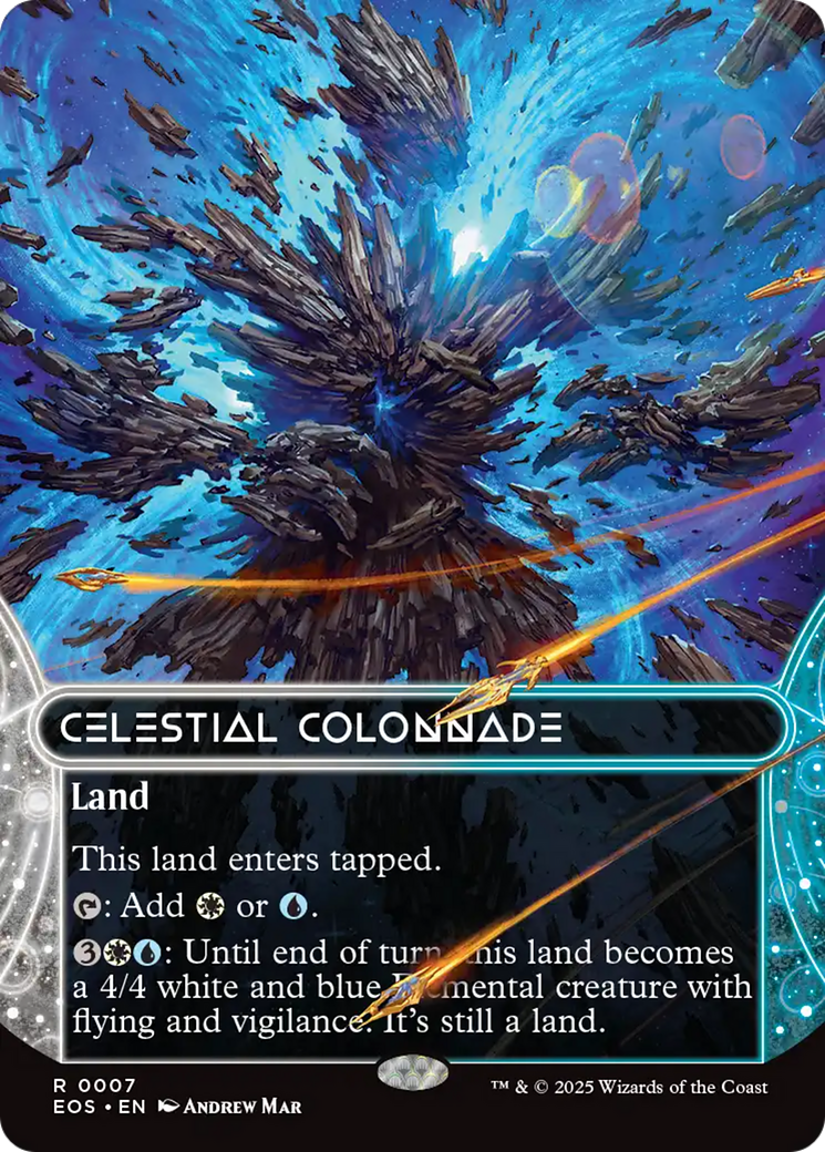 Celestial Colonnade (0007) (Borderless) [Edge of Eternities: Stellar Sights] MTG Single Magic: The Gathering | Red Claw Gaming