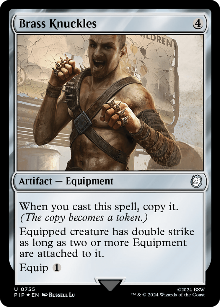 Brass Knuckles (Surge Foil) [Fallout] MTG Single Magic: The Gathering | Red Claw Gaming