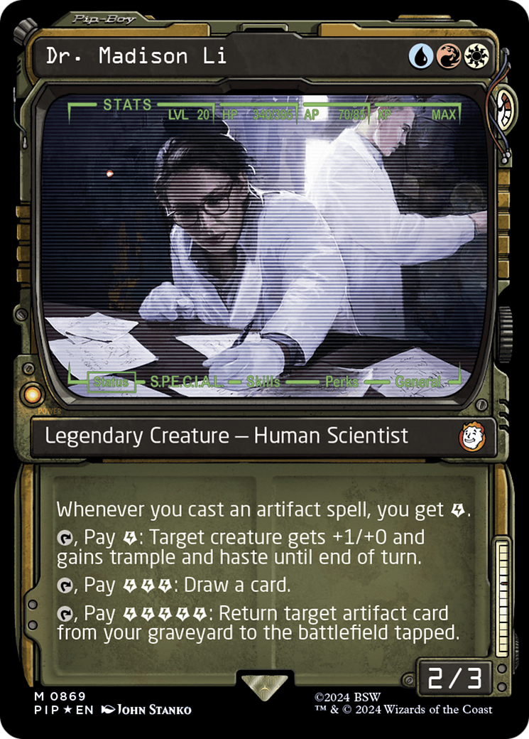 Dr. Madison Li (Showcase) (Surge Foil) [Fallout] MTG Single Magic: The Gathering | Red Claw Gaming