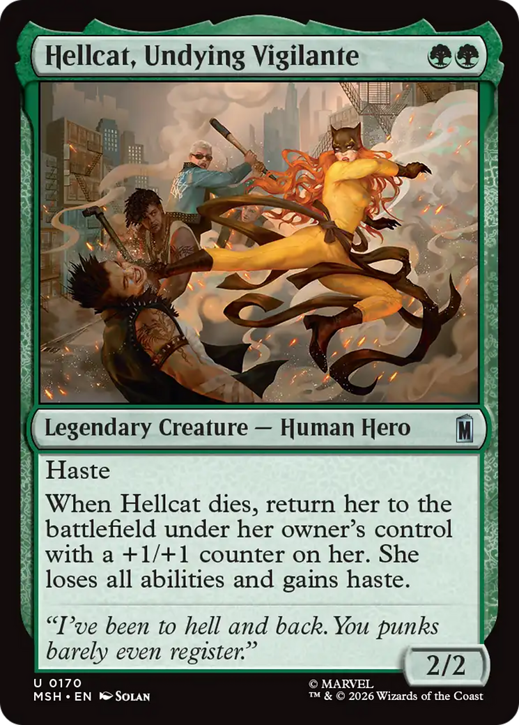 Hellcat, Undying Vigilante [Marvel Super Heroes] MTG Single Magic: The Gathering | Red Claw Gaming