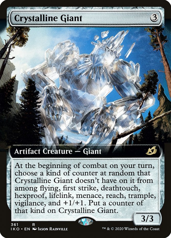 Crystalline Giant (Extended Art) [Ikoria: Lair of Behemoths] MTG Single Magic: The Gathering | Red Claw Gaming