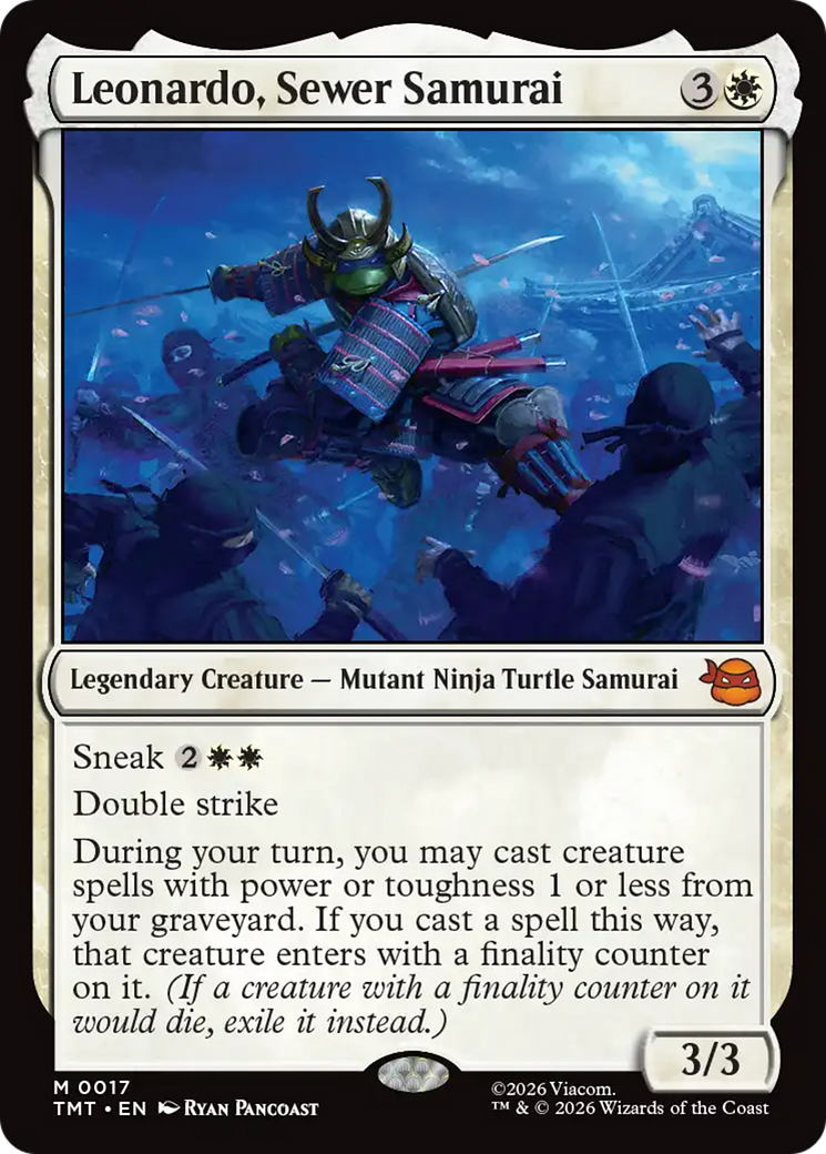 Leonardo, Sewer Samurai [Teenage Mutant Ninja Turtles] MTG Single Magic: The Gathering | Red Claw Gaming