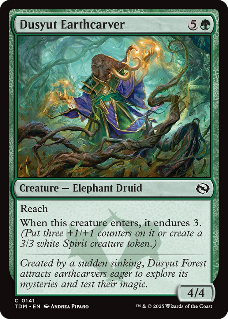 Dusyut Earthcarver [Tarkir: Dragonstorm] MTG Single Magic: The Gathering | Red Claw Gaming