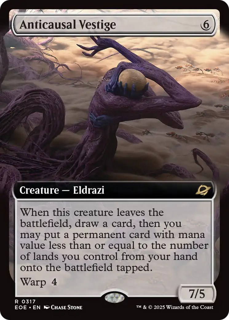 Anticausal Vestige (Extended Art) [Edge of Eternities] MTG Single Magic: The Gathering | Red Claw Gaming