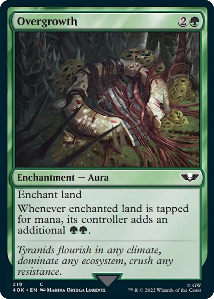 Overgrowth (Surge Foil) [Warhammer 40,000] MTG Single Magic: The Gathering | Red Claw Gaming