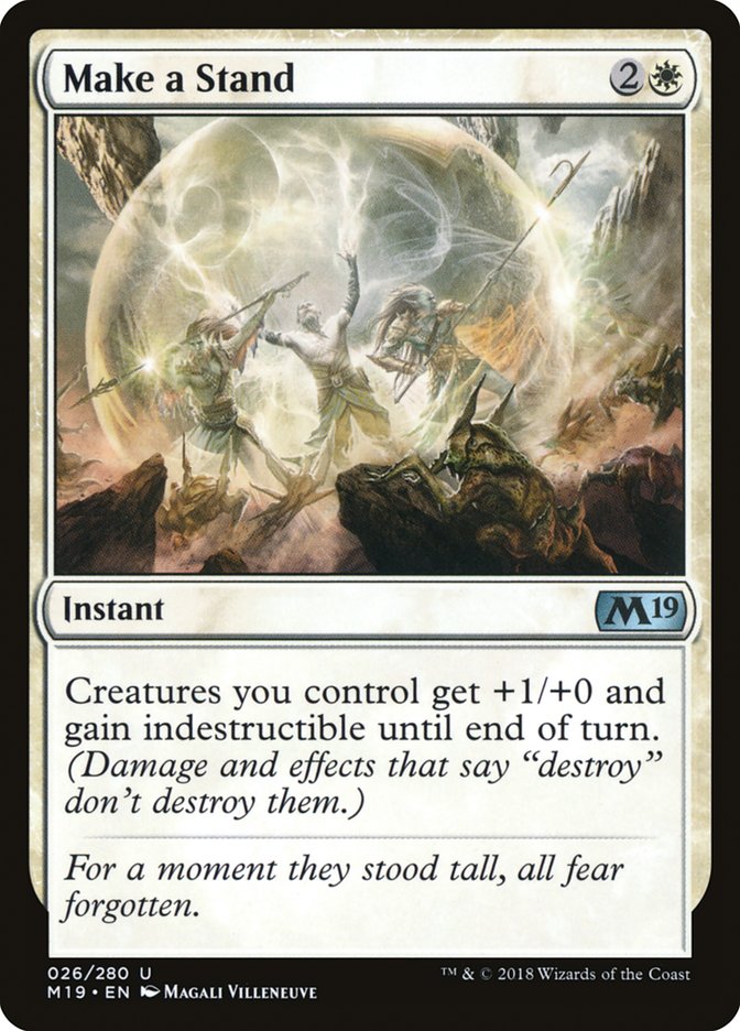 Make a Stand [Core Set 2019] MTG Single Magic: The Gathering | Red Claw Gaming
