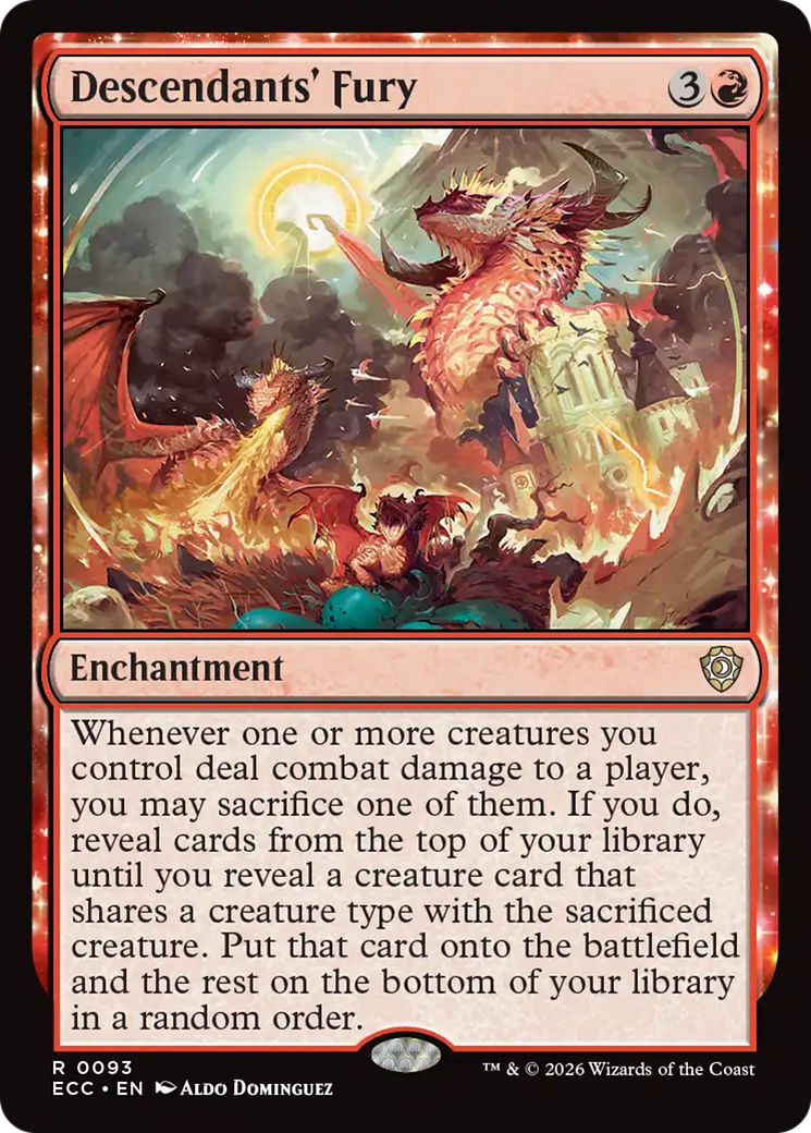 Descendants' Fury [Lorwyn Eclipsed Commander] MTG Single Magic: The Gathering | Red Claw Gaming