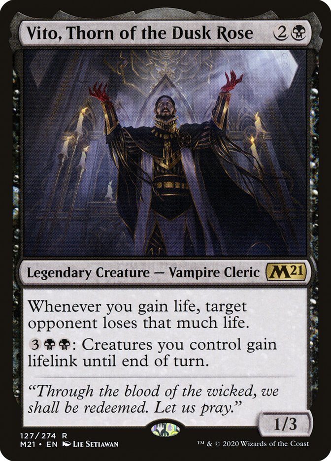 Vito, Thorn of the Dusk Rose [Core Set 2021] MTG Single Magic: The Gathering | Red Claw Gaming
