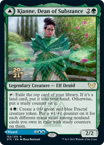 Kianne, Dean of Substance // Imbraham, Dean of Theory [Strixhaven: School of Mages Prerelease Promos] MTG Single Magic: The Gathering | Red Claw Gaming