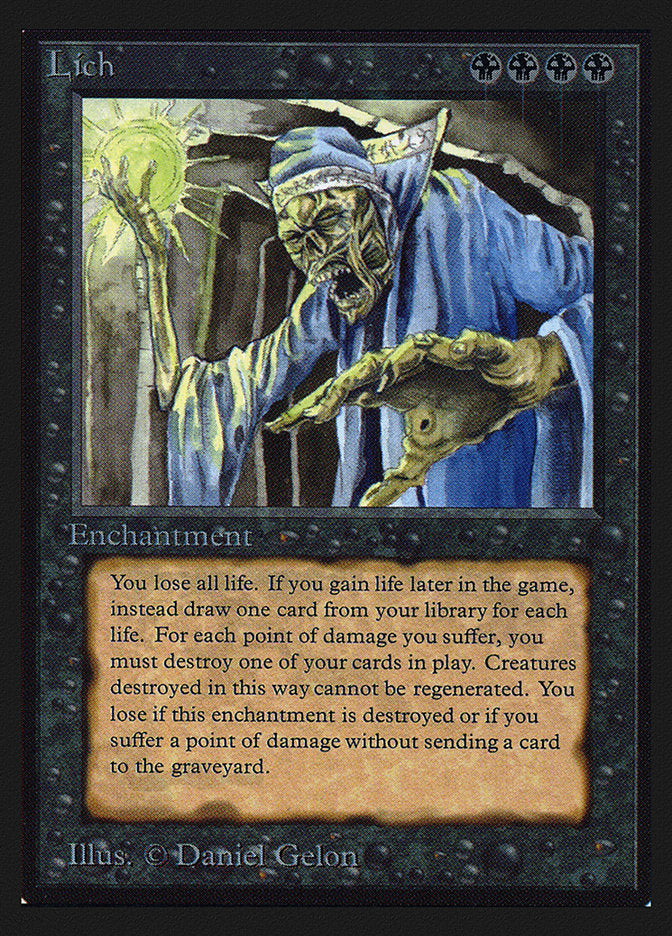 Lich [International Collectors' Edition] MTG Single Magic: The Gathering | Red Claw Gaming