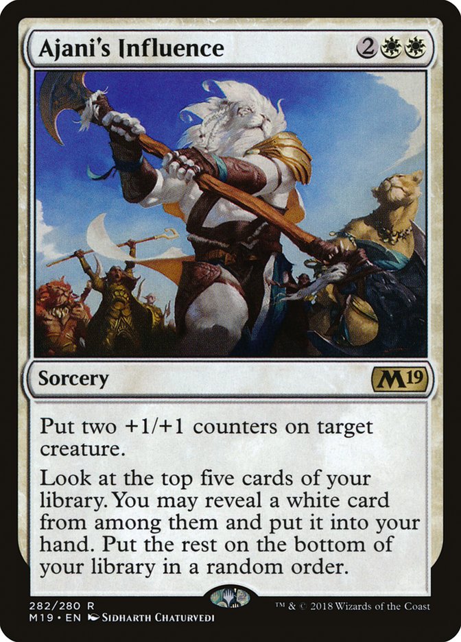 Ajani's Influence [Core Set 2019] MTG Single Magic: The Gathering | Red Claw Gaming