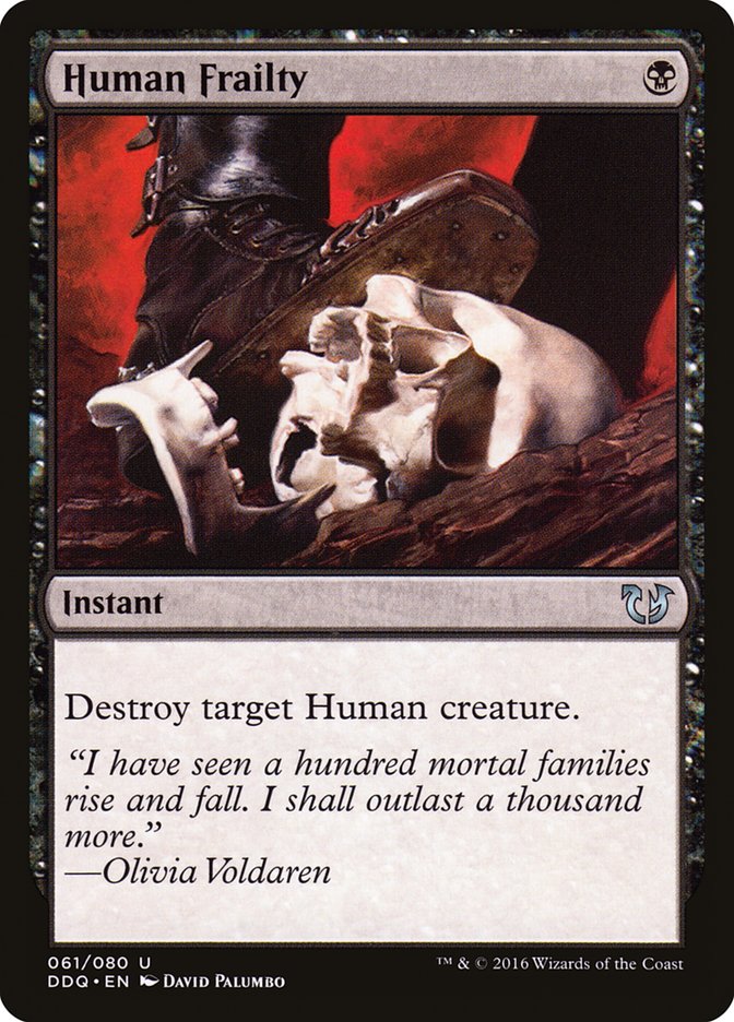 Human Frailty [Duel Decks: Blessed vs. Cursed] MTG Single Magic: The Gathering | Red Claw Gaming