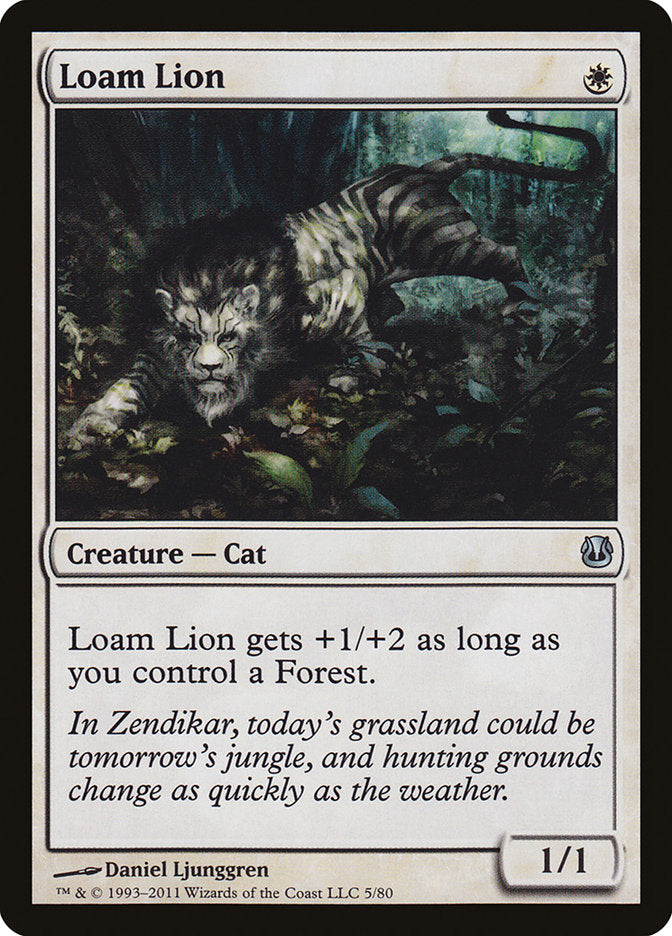 Loam Lion [Duel Decks: Ajani vs. Nicol Bolas] MTG Single Magic: The Gathering | Red Claw Gaming