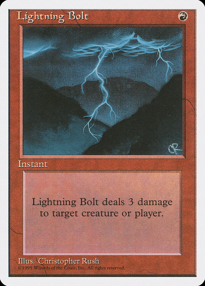 Lightning Bolt [Fourth Edition] MTG Single Magic: The Gathering | Red Claw Gaming