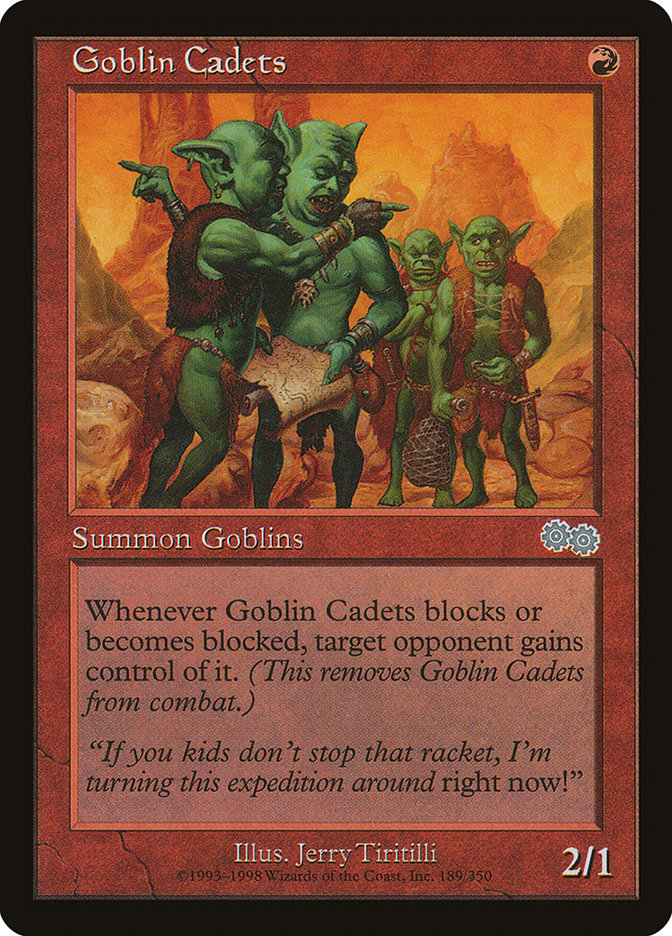 Goblin Cadets [Urza's Saga] MTG Single Magic: The Gathering | Red Claw Gaming