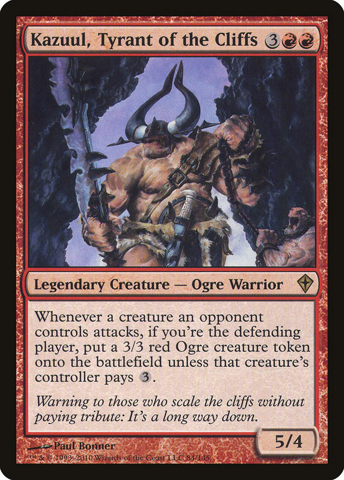 Kazuul, Tyrant of the Cliffs [Worldwake] MTG Single Magic: The Gathering | Red Claw Gaming