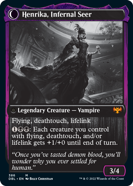 Henrika Domnathi // Henrika, Infernal Seer [Innistrad: Double Feature] MTG Single Magic: The Gathering | Red Claw Gaming
